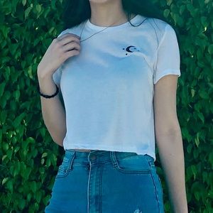 Crop Top, Moon and Stars